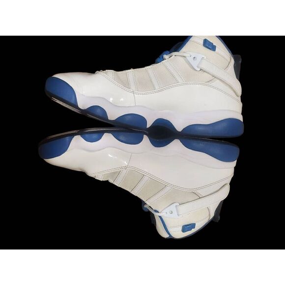 Nike air jordan 6 rings white dark marina blue shoes sneakers 322992-114… - Picture 3 of 6